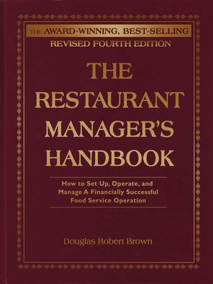 cover image of The Restaurant Manager's Handbook